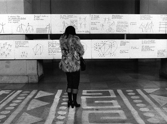 12715-8A Exposition Yona Friedman Musee d'Art Moderne, Paris fevrier 1975 BD